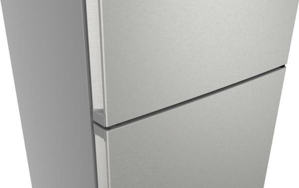 Bosch KGN492IAF Serie 4 Stand Kühl-Gefrierkombination, 70 cm breit, 440 L, Total No Frost, XXL-Fassungsvermögen, Individuelle Temperaturregelung, Super Kühlen, Gebürsteter Stahl AntiFingerprint