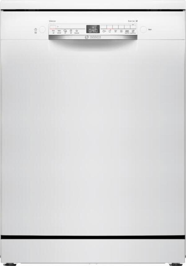ARDEBO.de Bosch SMS2ITW09E Serie 2 Standgeschirrspüler, 60 cm breit, 13 Maßgedecke, AquaStop, VoiceControl, EcoSilence Drive, Silence on demand, weiß