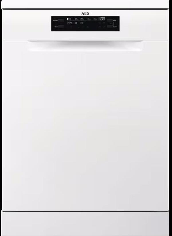 ARDEBO.de AEG FFB6491CZW 6000 SatelliteClean Standgeschirrspüler, 60 cm, AirDry, MaxiFlex Besteckschublade, weiß