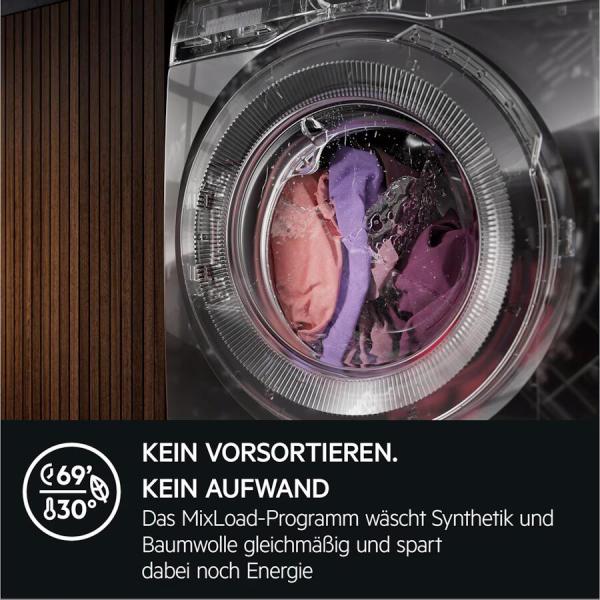 AEG LR7E60488 10 kg Frontlader Waschmaschine, 1400 U/Min, UniversalDose Schublade, MixLoad, ProSteam, ProSens, weiß