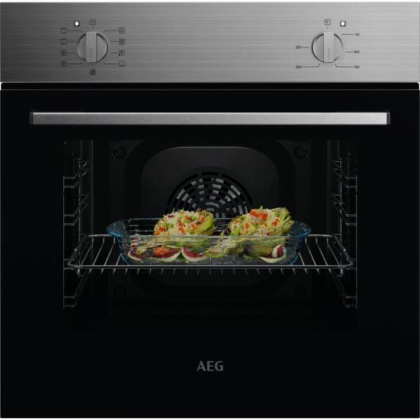 ARDEBO.de AEG OU5AB10CM A Einbaubackofen, 60 cm breit, 65L, Aqua-Reinigungsfunktion, Edelstahl mit Antifingerprint