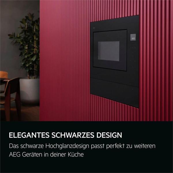 AEG TB6SM171DB Einbau-Mikrowelle, 800W, 17l, Push-to-Open, schwarz