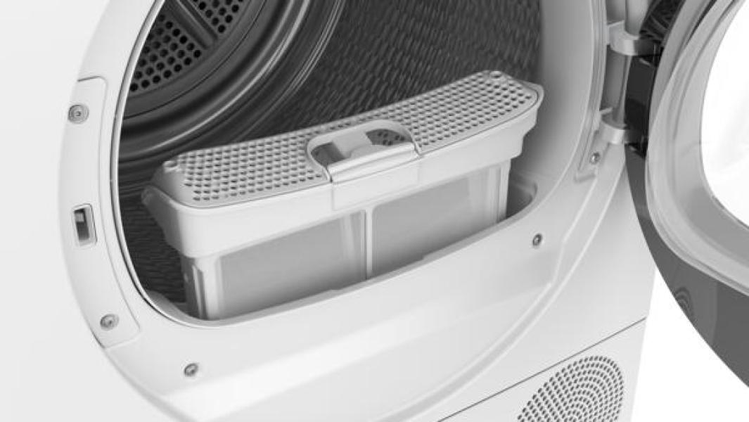 Bosch WTH85VWJN Serie 4 8kg EEK: D Wärmepumpentrockner, 60 cm breit, Auto Dry, Sensitive-Drying-System, Quick-40"-Trocknen, weiß