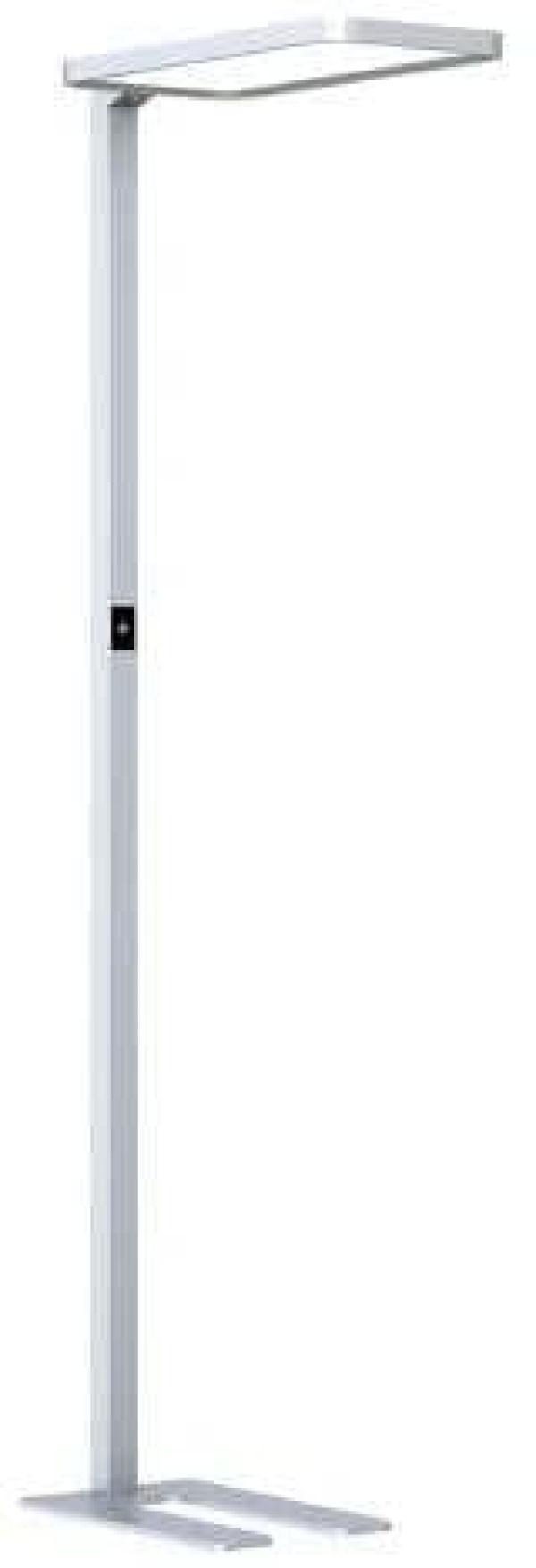 ARDEBO.de EVN OFFICIUM Stehleuchte, up/down, IP20, 200-240V/AC, 40W/40W, 4000K/4000K, 4200lm/4200lm, 110°/90°, silber (BSL803140S)