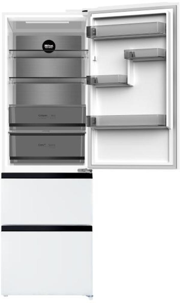 Wolkenstein WFD400ENFDWB Stand Kühl-Gefrierkombination French-Door, 60 cm breit, 401 L, NoFrost, Kindersicherung, weiß gebürstet