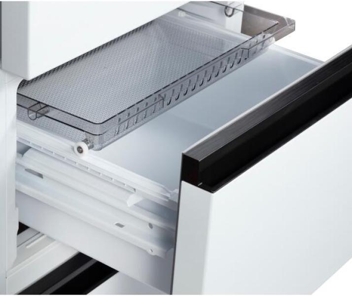 Wolkenstein WFD400ENFDWB Stand Kühl-Gefrierkombination French-Door, 60 cm breit, 401 L, NoFrost, Kindersicherung, weiß gebürstet