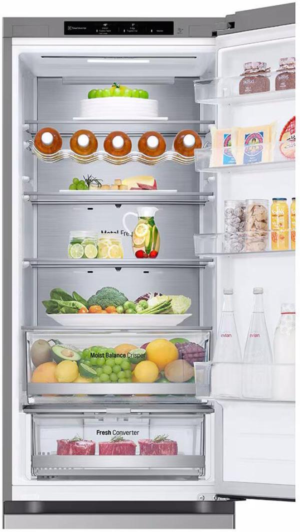 LG GBV5240APY Stand Kühl-Gefrierkombination, 59,5 cm breit, 387 L, NoFrost, Multi-Airflow, LINEARCooling, DoorCooling+, Prime Silver