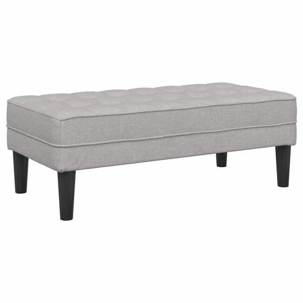 2-teiliges Sofa Set mit Kissen aus wolkengrauem Stoff