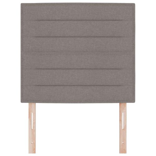 Kopfteil Linien Design Taupe 100 cm Stoff