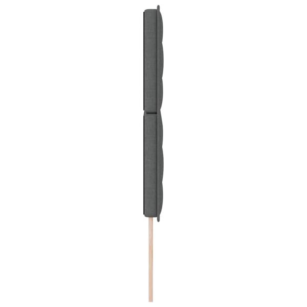 Kopfteile Linien Design Dunkelgrau 140 cm Stoff