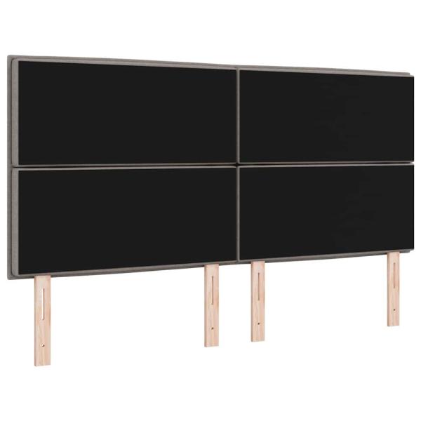 Kopfteil Linien Design Taupe 180 cm Stoff