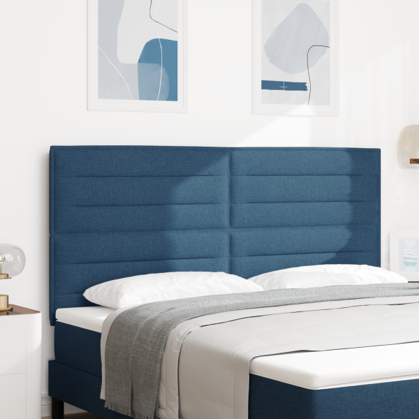 Kopfteil Blau 180 cm Stoff