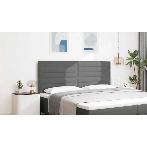 Kopfteil Dunkelgrau 200 cm Stoff