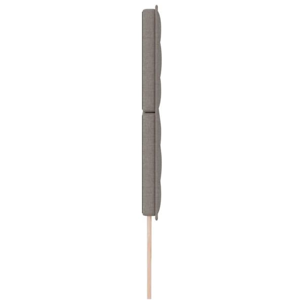 Kopfteil Linien Design Taupe 200 cm Stoff