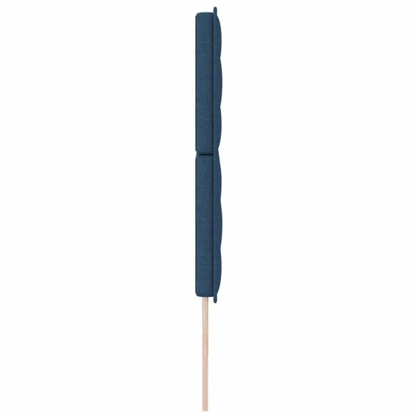 Kopfteil Linien Design Blau 200 cm Stoff