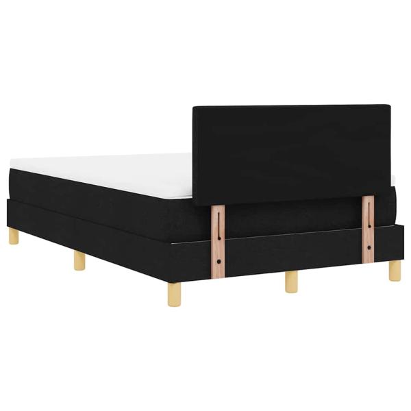 Boxspringbett mit Matratze Schwarz 120x200 cm Stoff