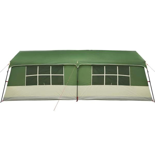 Camping Zelt mit Fenstern Grün 12-Personen Wasserdicht