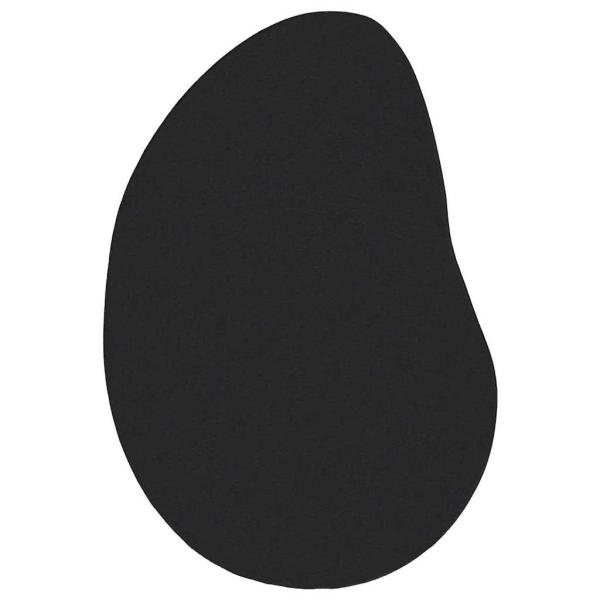 Teppich Schwarz 80x150 cm Polyester Rutschfest