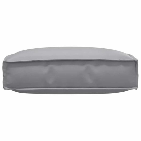 Palletkissen für Sitz Grau 60x60x12 cm Oxfordstoff