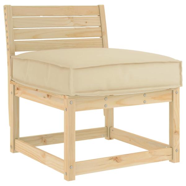 ARDEBO.de - Pallet Kissen für Sitz Beige 60x60x12 cm Oxford-Stoff