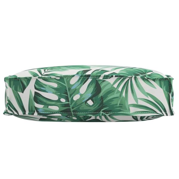 ARDEBO.de - Pallet-Kissen für Sitz Blattmuster 60x60x12 cm Oxford-Stoff