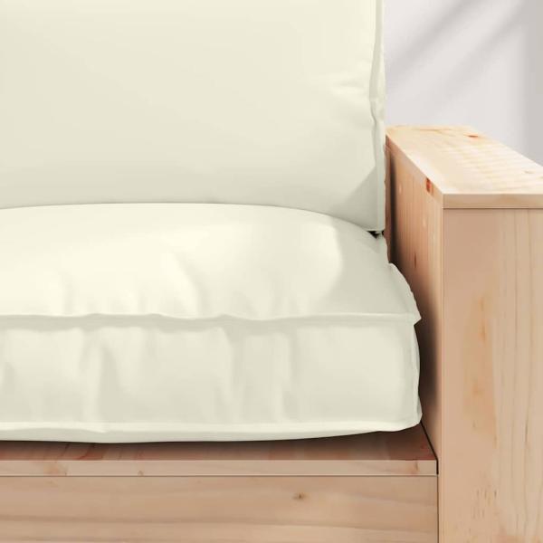 ARDEBO.de - Pallet Kissen für Sitz Creme 80x80x12 cm Oxford Stoff