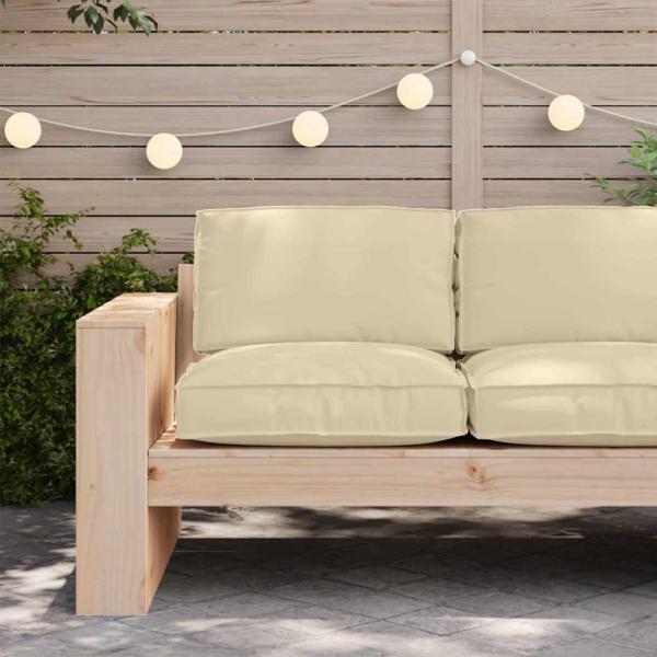 Pallet-Kissen für Sitz Beige 80x80x12 cm