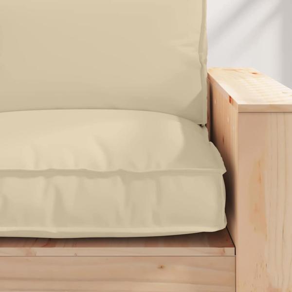 Pallet-Kissen für Sitz Beige 80x80x12 cm