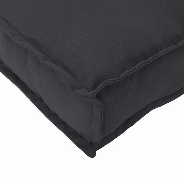 ARDEBO.de - Palettenkissen für Rückenlehne Schwarz 70x40x12 cm Oxford-Stoff
