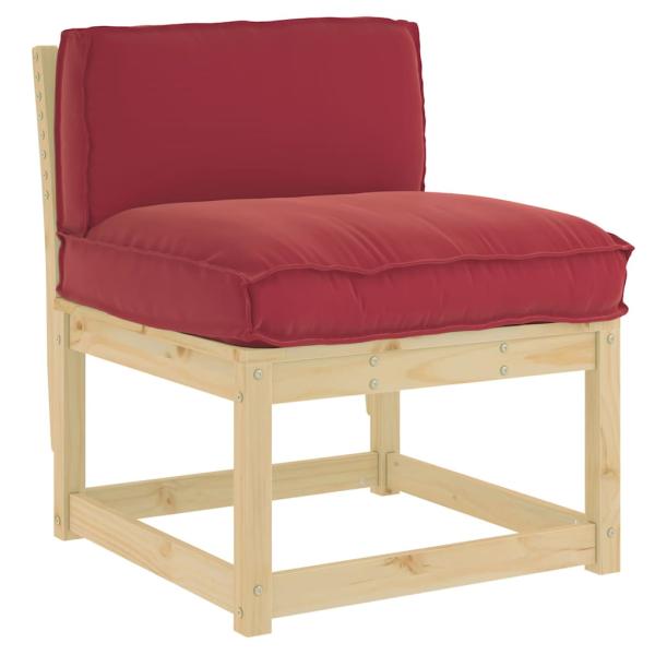 Palettkissen für die Rückenlehne Weinrot 70x40x12 cm Oxford-Stoff