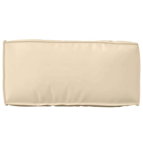 Palletkissen für Rückenstütze Beige 80x40x12 cm Oxford Stoff