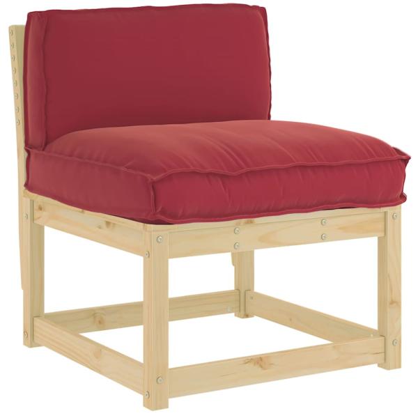 ARDEBO.de - Pallet-Kissen für Rückenstütze Burgunderrot 80x40x12 cm Oxford-Stoff