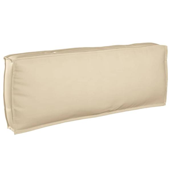 ARDEBO.de - Palettenkissen für Rückenlehne Beige 120x40x12 cm Oxford-Stoff