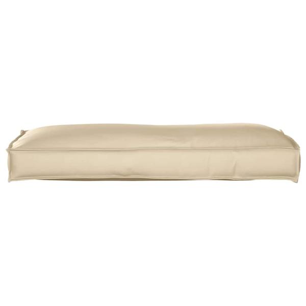 Palettenkissen für Rückenlehne Beige 120x40x12 cm Oxford-Stoff