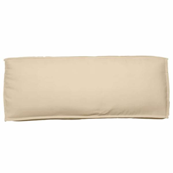 Palettenkissen für Rückenlehne Beige 120x40x12 cm Oxford-Stoff