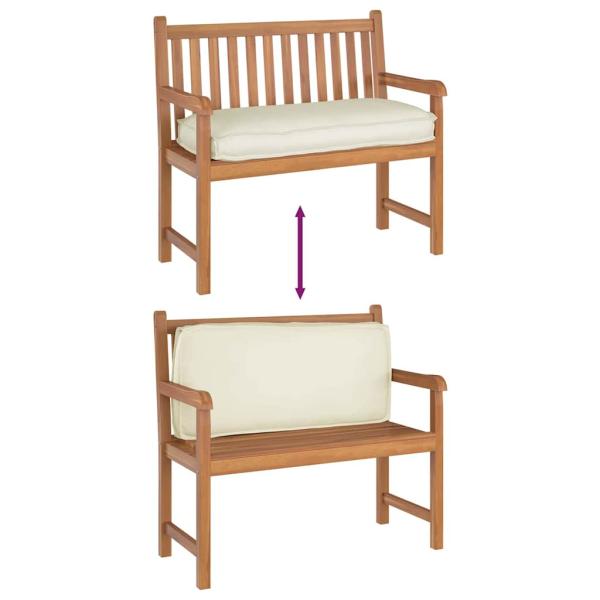 Palettkissen für Sitz/Rückenlehne Creme 120x50x12 cm Oxfordstoff