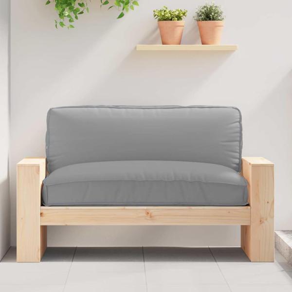 ARDEBO.de - Pallet-Kissen für Sitz Grau 120x80x12 cm Oxford-Stoff