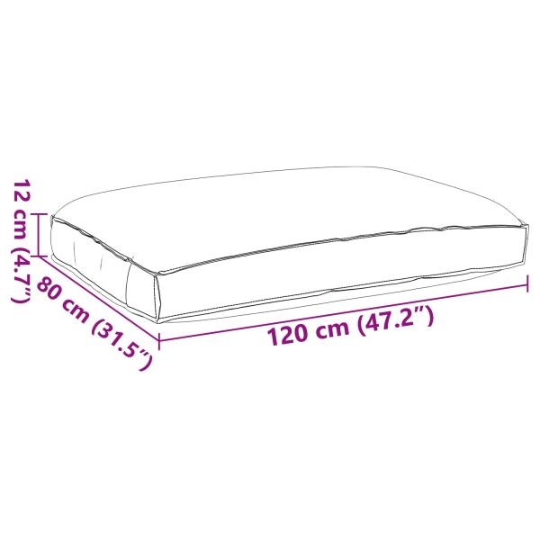 Pallet Kissen für Sitz Königsblau 120x80x12 cm Oxford Stoff