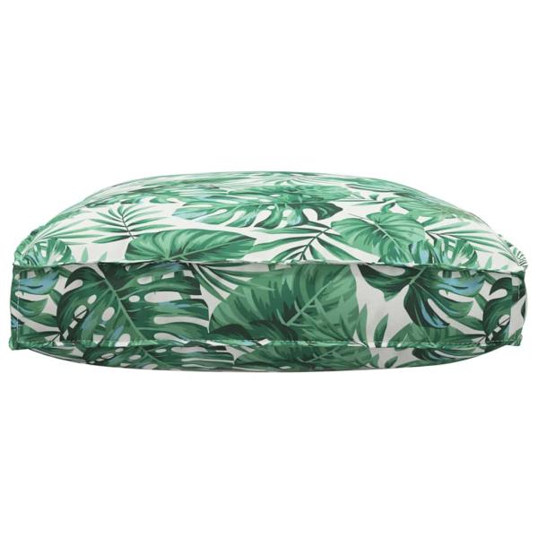 Pallet-Kissen für den Sitz Blattmuster 120x80x12 cm Oxford-Stoff