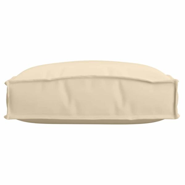 Pallet Kissen für Sitz 2 Stück Beige 40x40x8 cm Oxford-Stoff