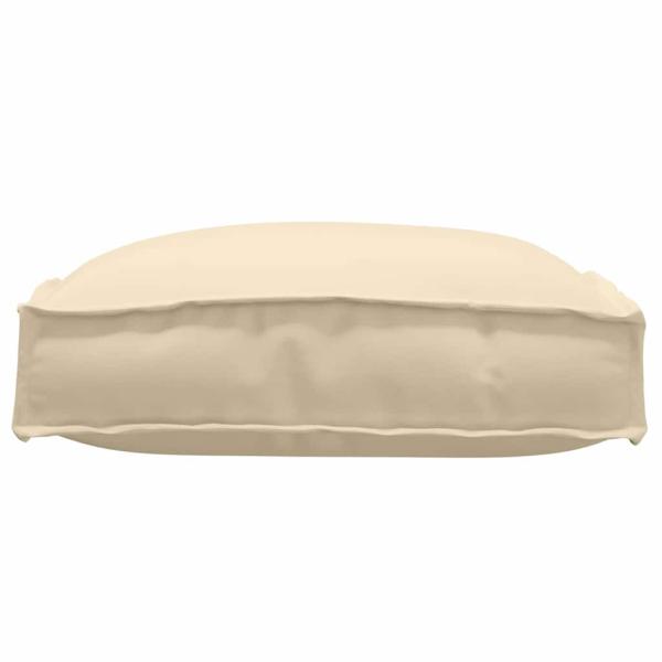 Pallet Kissen für Sitz 2 Stück Beige 40x40x8 cm Oxford-Stoff