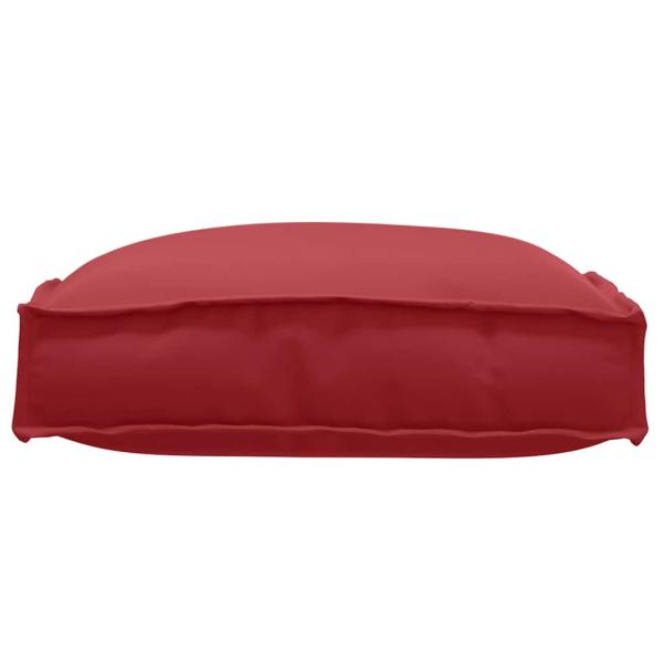 Pallet-Kissen für Sitz 2 Stück Weinrot 40x40x8 cm Oxford-Stoff