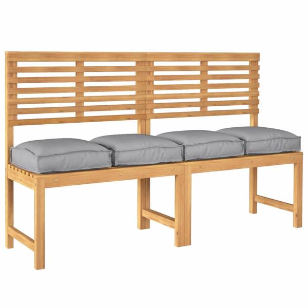 Pallet-Kissen für Sitze 4 Stk Grau 40x40x8 cm Oxford-Stoff