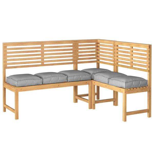 Pallet Kissen für Sitz 6 Teile Grau 40x40x8 cm Oxford Stoff