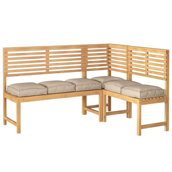 ARDEBO.de - Palettenkissen für Sitzgelegenheiten 6 Stück Taupe 40x40x8 cm Oxford-Gewebe