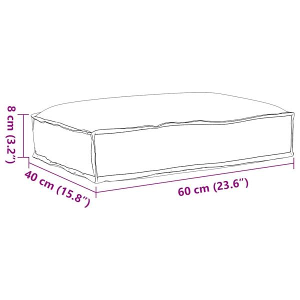 Pallet Cushion für Sitz Königsblau 60x40x8 cm Oxford-Gewebe