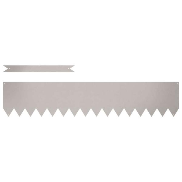Rasenbegrenzungen 20 Stk 100x0.5x20 cm Verwitterter Stahl