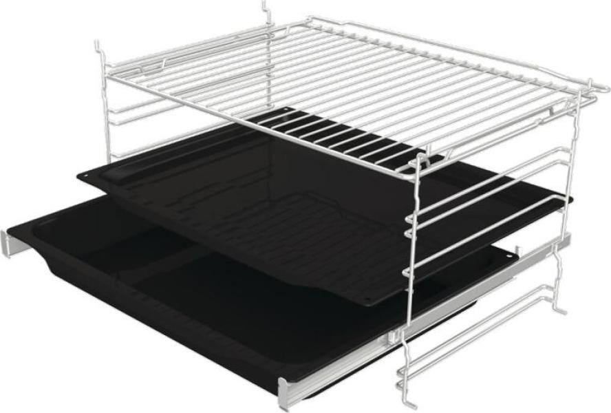 Gorenje Black Induct Set 2 EEK: A Backofen-Set mit Induktionskochfeld (BOS6737E06BG + GI6401BSC) 59,5 cm breit, 77 L, schwarz