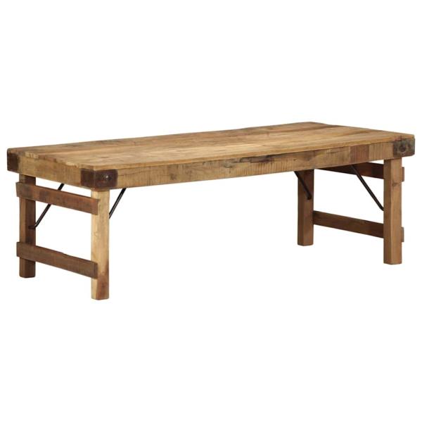 Couchtisch Naturholz Massivholz 110 x 55 x 40 cm Einfach