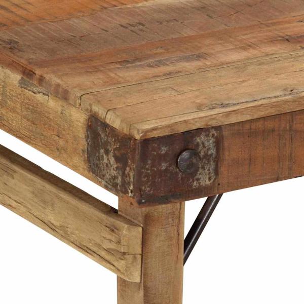 Couchtisch Naturholz Massivholz 110 x 55 x 40 cm Einfach